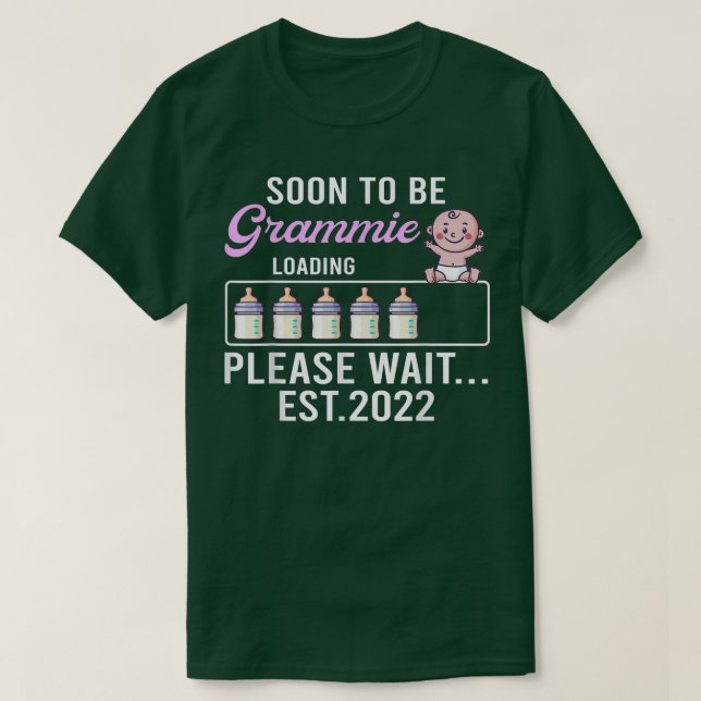 New Grandma  Pregnancy Annoouncement Soon To Be Gr T-Shirt (Design Front)