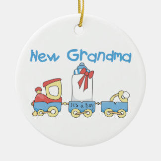 New Grandma-Train Gifts Ceramic Tree Decoration