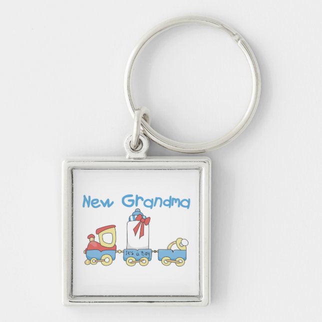 New Grandma-Train Gifts Key Ring (Front)