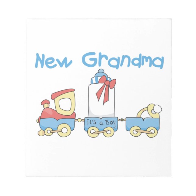 New Grandma-Train Gifts Notepad (Front)