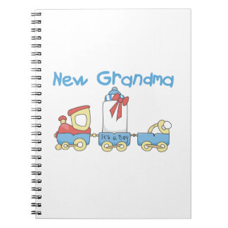 New Grandma-Train Gifts Spiral Notebook