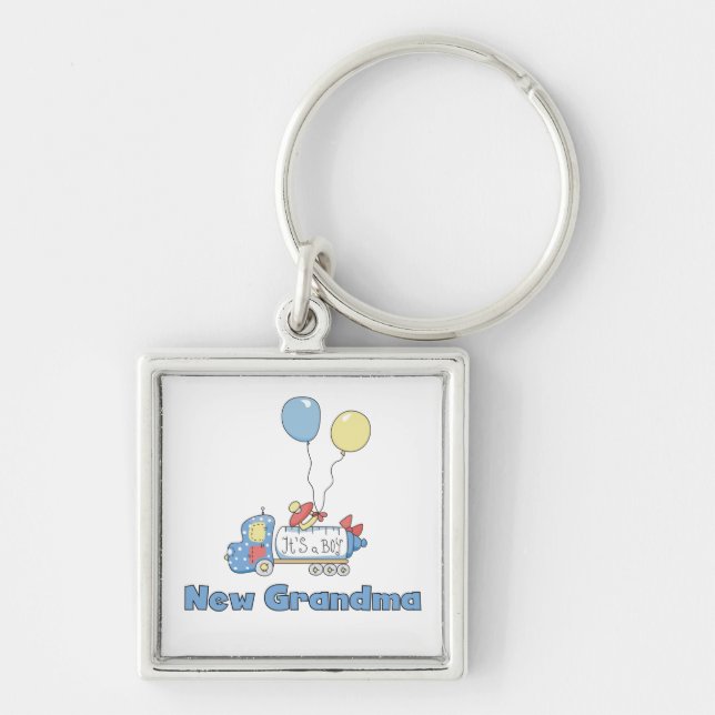 New Grandma Truck It's a Boy Gifts Key Ring (Front)
