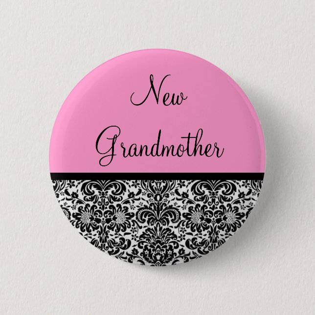 New Grandmother 6 Cm Round Badge (Front)