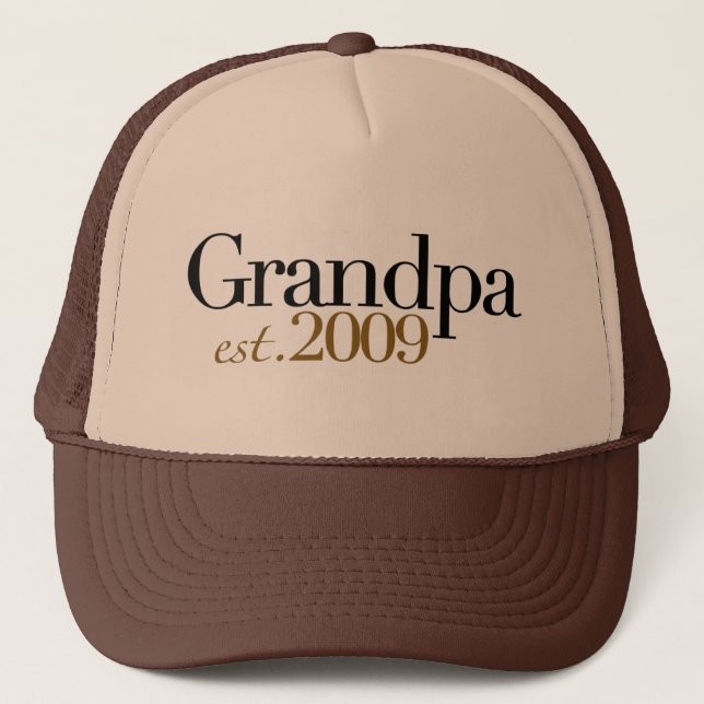 New Grandpa Est 2009 Trucker Hat (Front)
