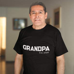 New Grandpa established est. date T-Shirt