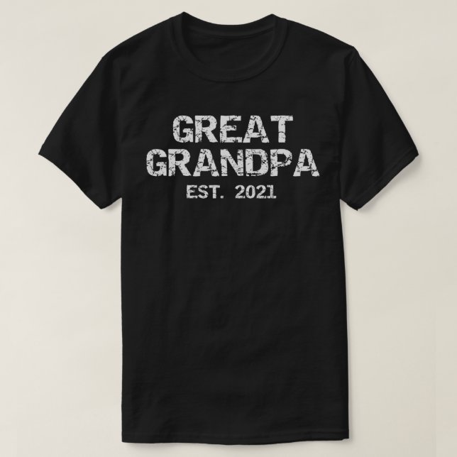 New Grandpa Gift for Men Fathers Day Great Grandpa T-Shirt (Design Front)