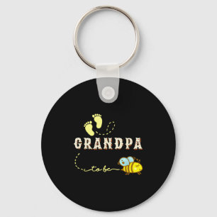 New Grandpa Grandpa To Bee Funny Fathers Day Shirt Key Ring