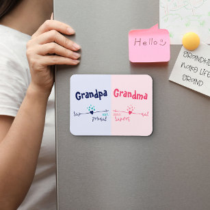 New Grandparents - Baby or Pregnancy Announcement Magnet