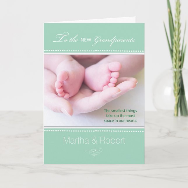 New Grandparents Gender Neutral Green Card (Front)