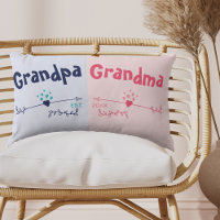 New Grandparents Pink Blue Pregnancy Annoucement