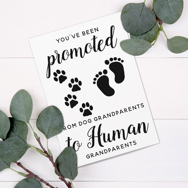 New Grandparents Pregnancy Announcement Card (Creator Uploaded)