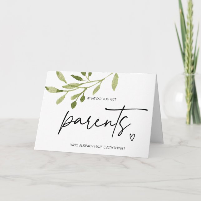 New Grandparents Pregnancy Baby Reveal For Parents Card (Front)