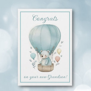 New Grandson Congrats greeting card