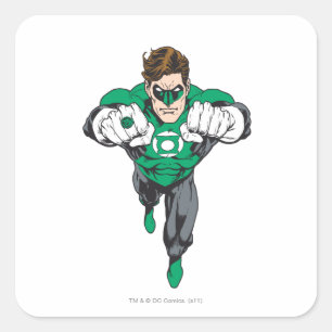 New Green Lantern 3 Square Sticker