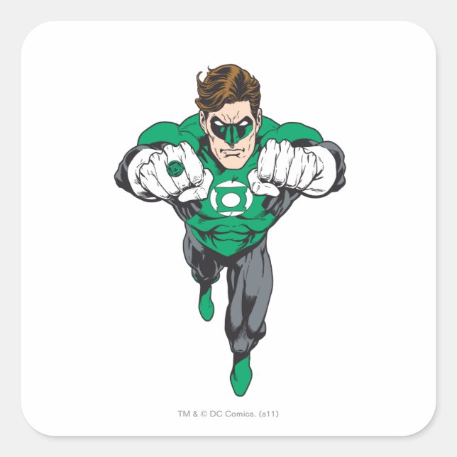 New Green Lantern 3 Square Sticker (Front)