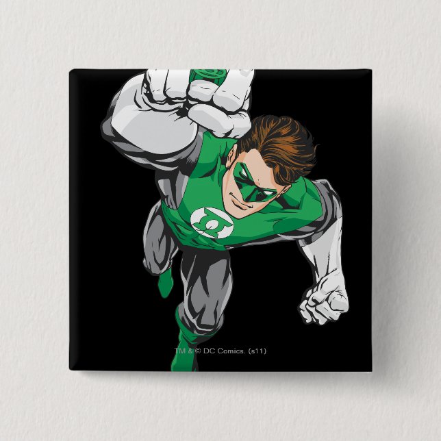 New Green Lantern 6 15 Cm Square Badge (Front)