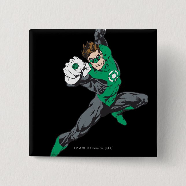 New Green Lantern 7 15 Cm Square Badge (Front)