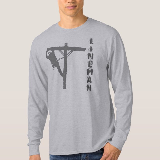 new grey lineman, LINEMAN T-Shirt (Front)