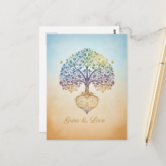 New Grow and love design Postcard