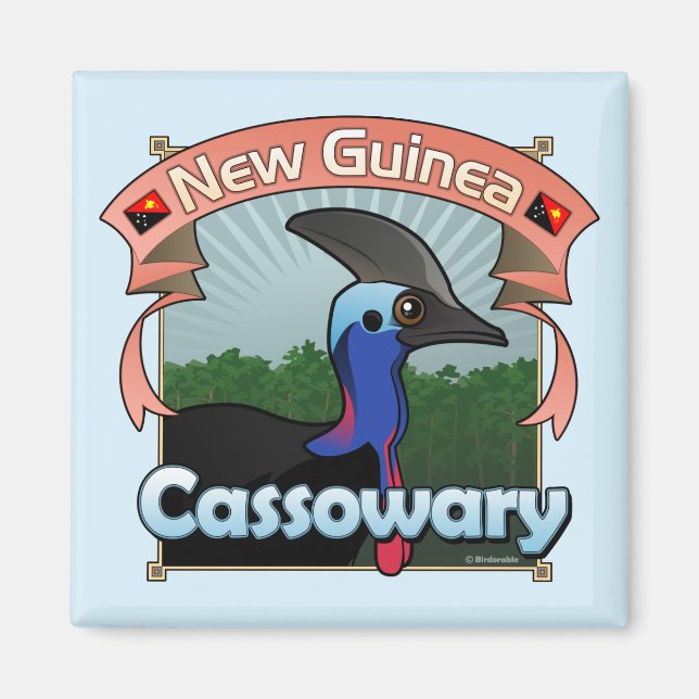 New Guinea Cassowary Magnet (Front)