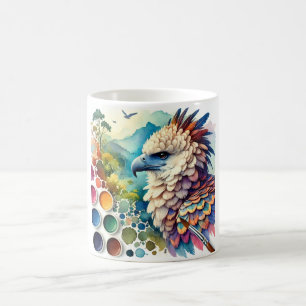 New Guinea Harpy Eagle 060824AREF103 - Watercolor Coffee Mug