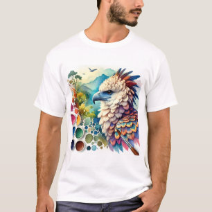 New Guinea Harpy Eagle 060824AREF103 - Watercolor T-Shirt