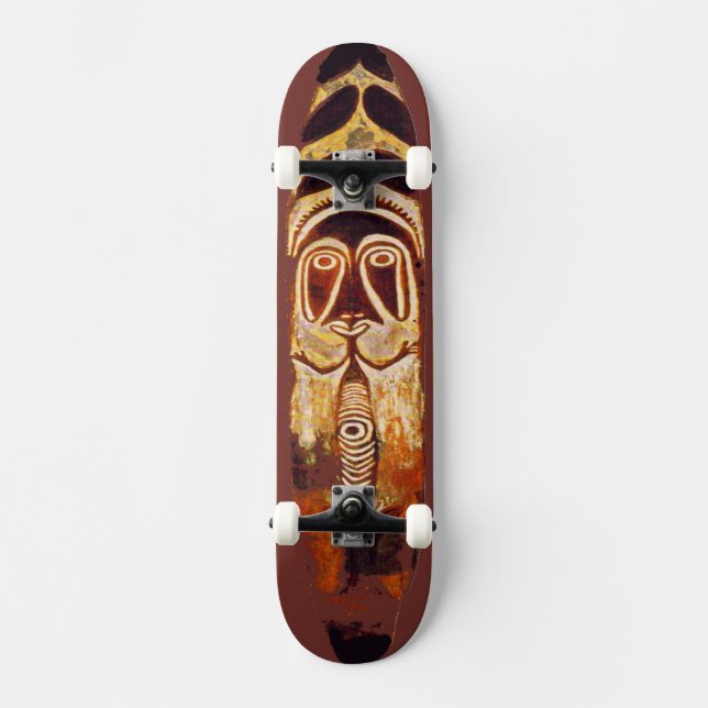 New Guinea Moari Tribal Skateboard (Front)