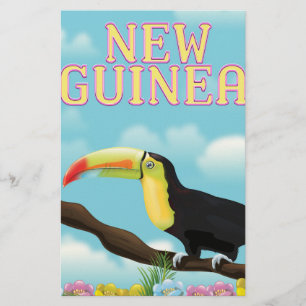 New Guinea Toucan travel poster Stationery
