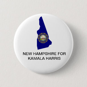 New Hampsh for Kamala Harris President 2024 Button