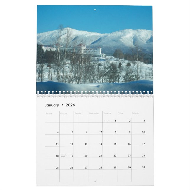 New Hampshire 2013 Calendar (Jan 2026)