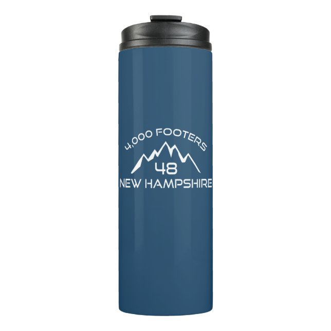 New Hampshire 4000 Footers Mountain Thermal Tumbler (Front)