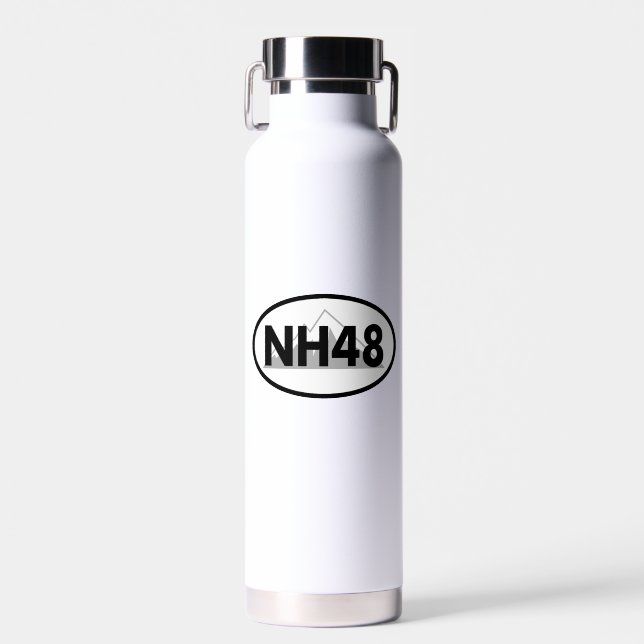 New Hampshire 48 Oval Water Bottle (Front)