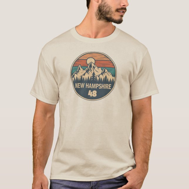 New Hampshire 48 Sunset T-Shirt (Front)