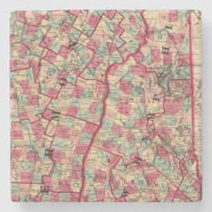 New Hampshire and Vermont 2 Stone Coaster