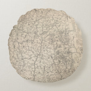 New Hampshire and Vermont Round Cushion