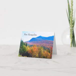 New Hampshire autumn mountains Card