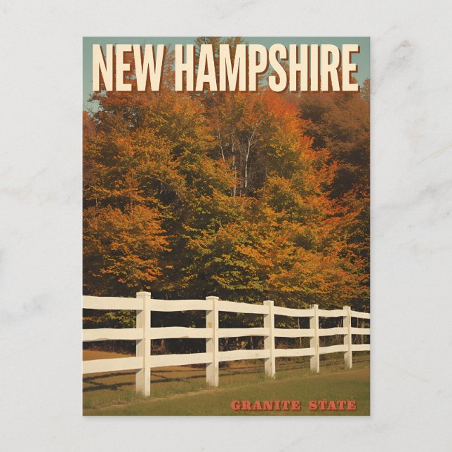 New Hampshire Autumn Scenery Postcard (Front)