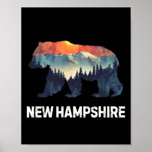 New Hampshire Bear Poster