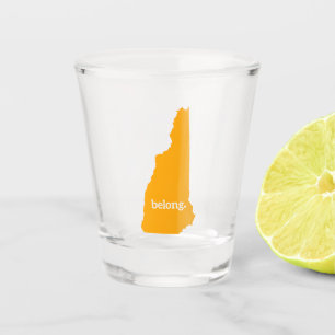 New Hampshire Belong State Map Shot Glass