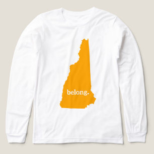 New Hampshire Belong State Map Tri-Blend Shirt