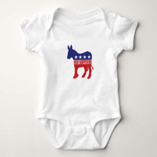 New Hampshire Democrat Donkey Baby Bodysuit