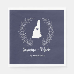 New Hampshire Destination Wedding Party Napkin