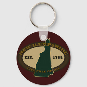 New Hampshire Est 1788 Key Ring