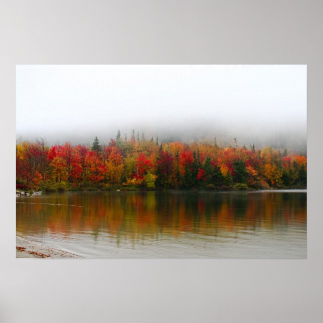 new hampshire fall foliage echo lake poster (Front)