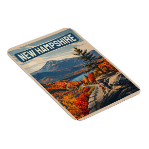 New Hampshire Fall Foliage Travel Magnet