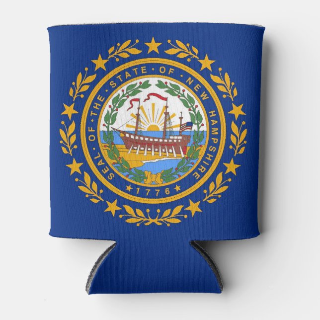 New Hampshire Flag Can Cooler (Front)