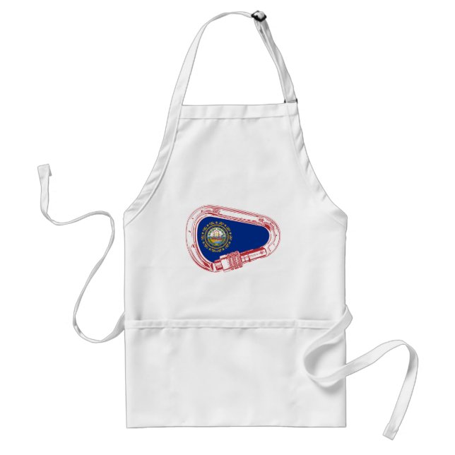 New Hampshire Flag Climbing Carabiner Standard Apron (Front)