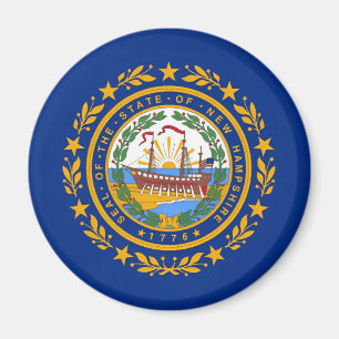 New Hampshire Flag Magnet