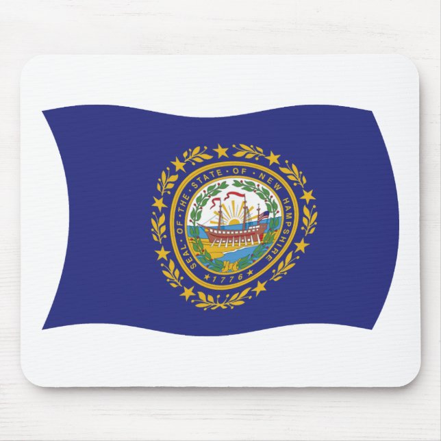New Hampshire Flag Mousepad (Front)