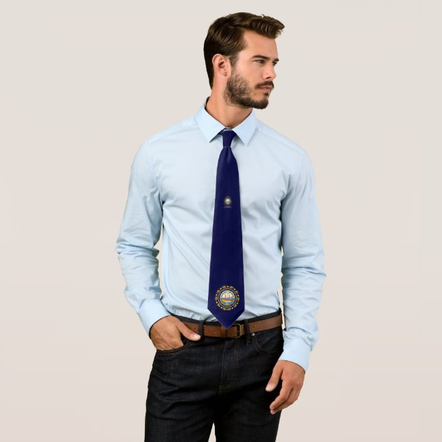 New Hampshire flag Tie (In Situ)